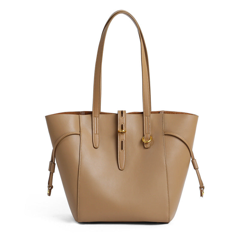 Sac à bandoulière rétro portable en cuir véritable pour femme