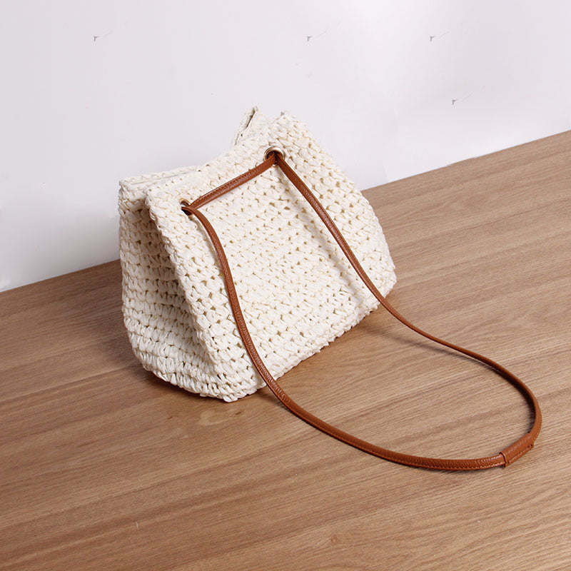 Sac messager simple en paille