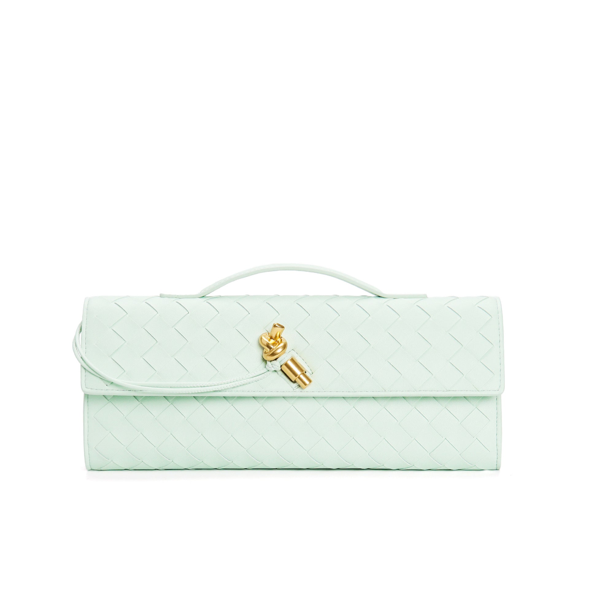Woven baguette Clutch