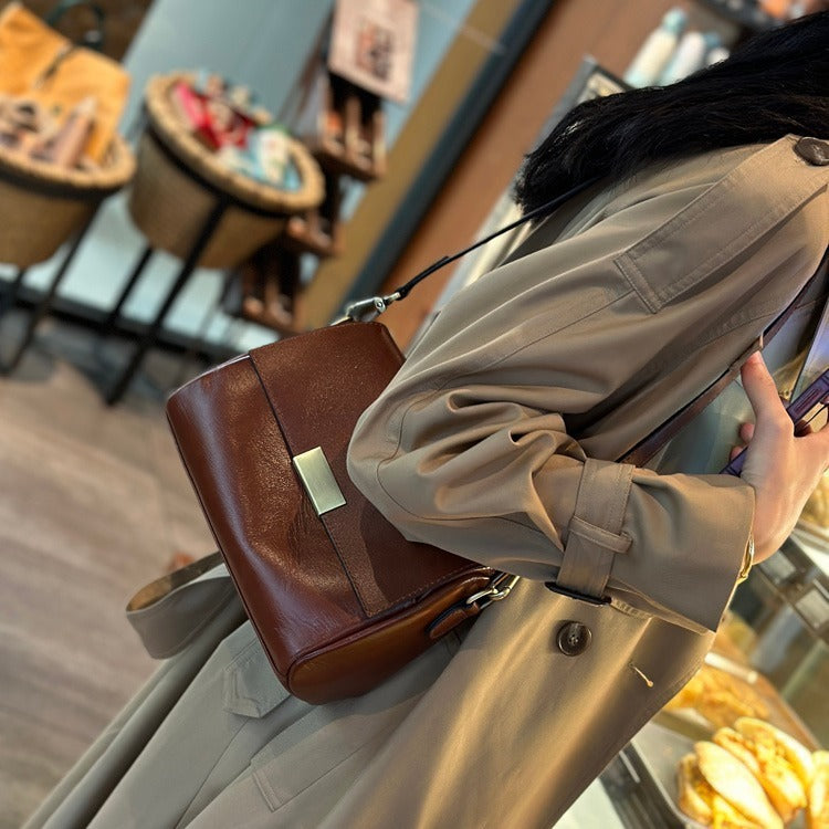 Women's First Layer Cowhide crossbody