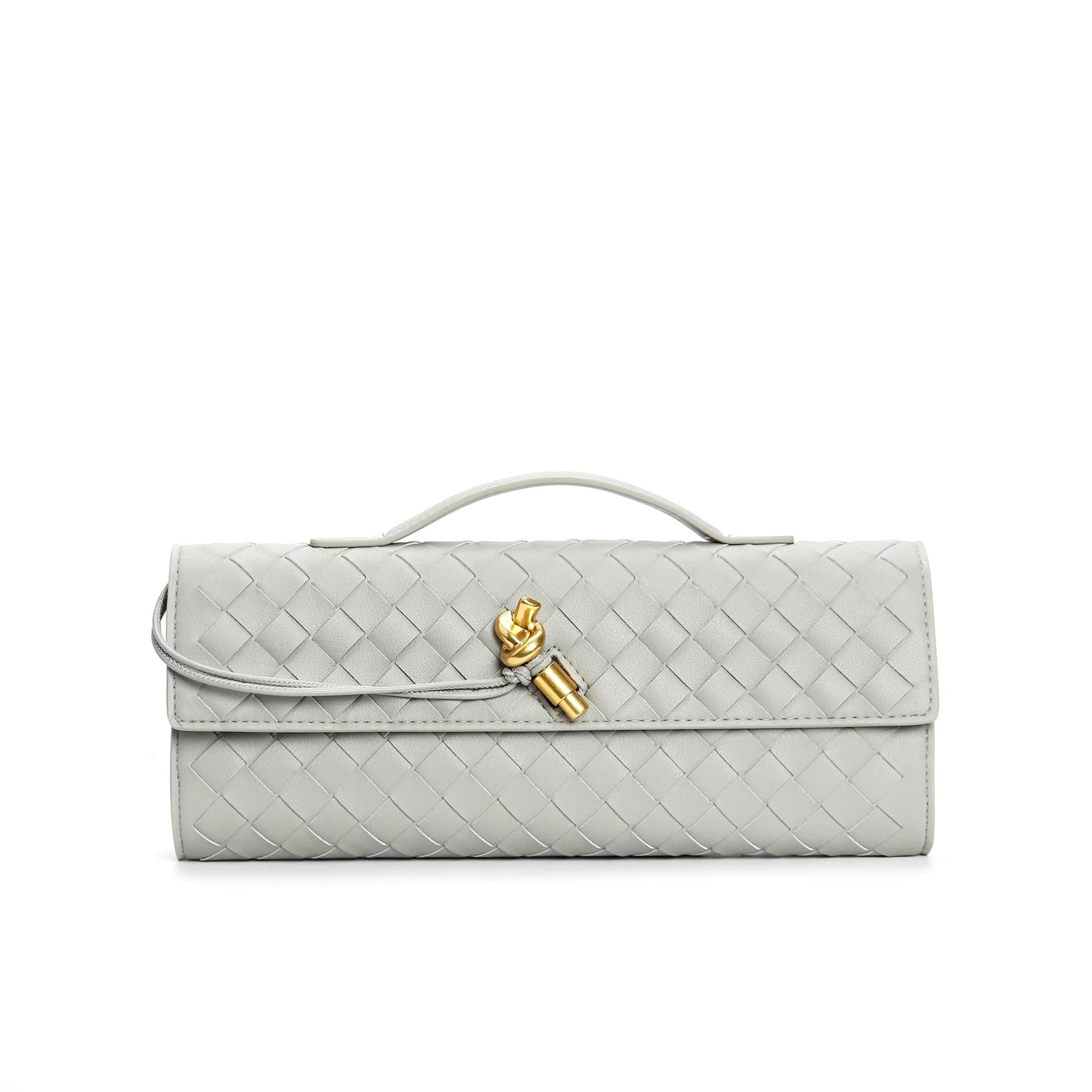 Woven baguette Clutch