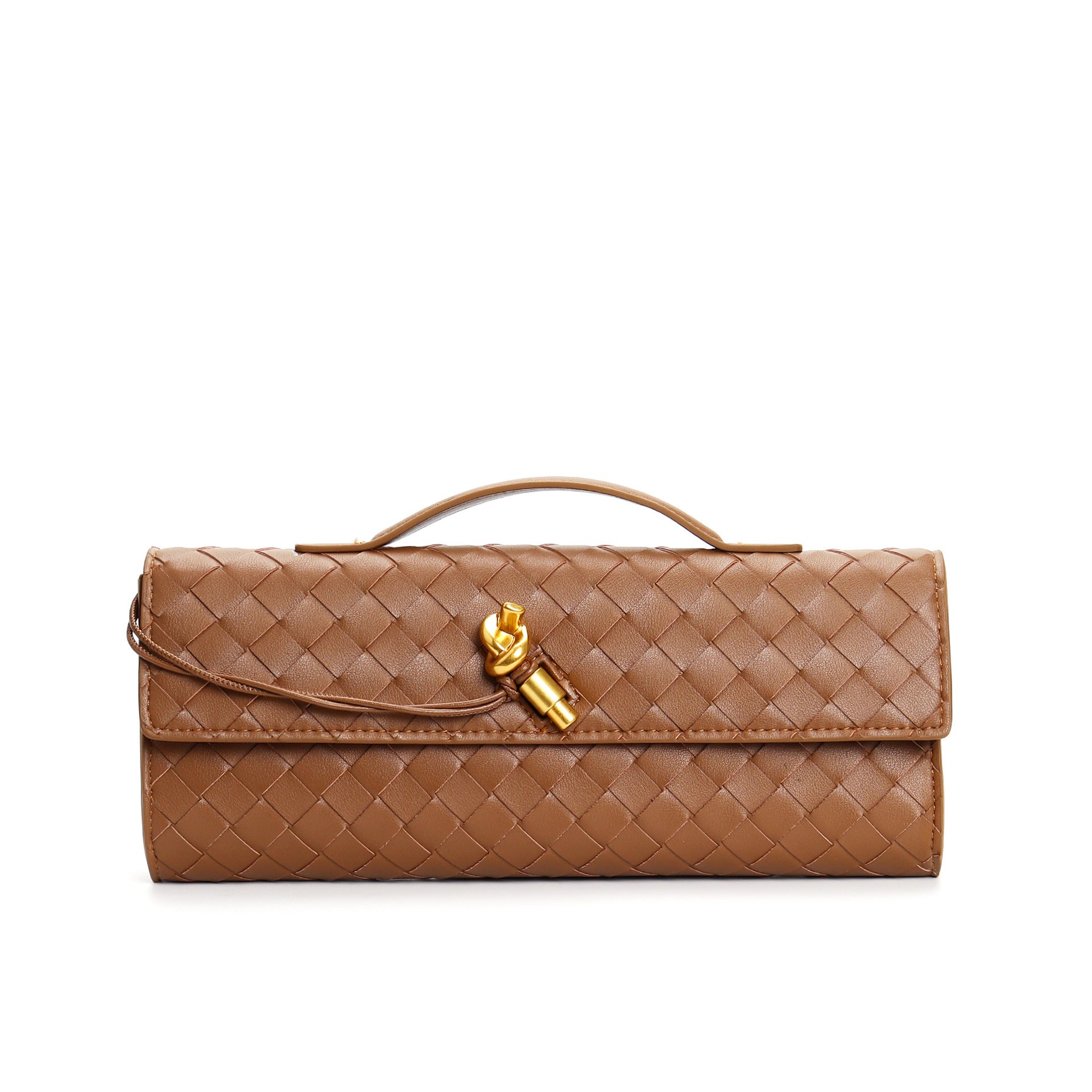 Woven baguette Clutch