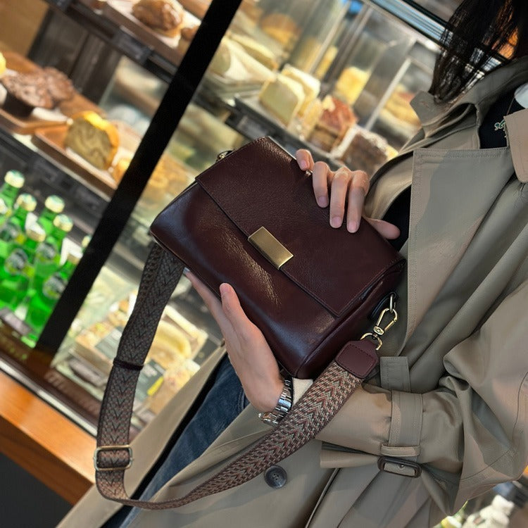 Women's First Layer Cowhide crossbody