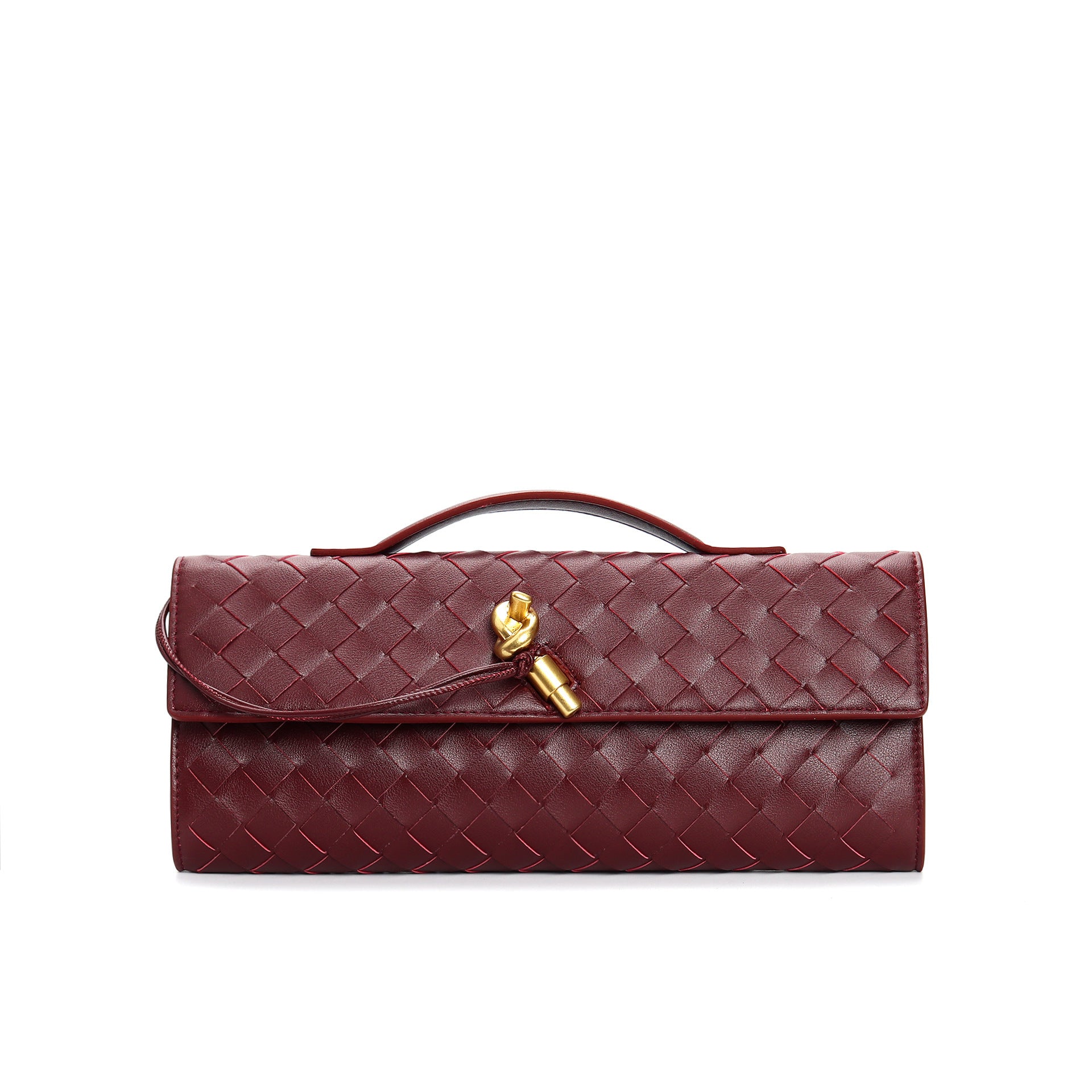 Woven baguette Clutch