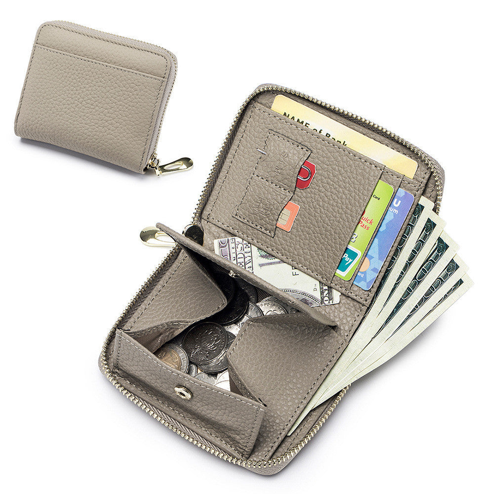 Women's Leather Multi-functional Small Wallet