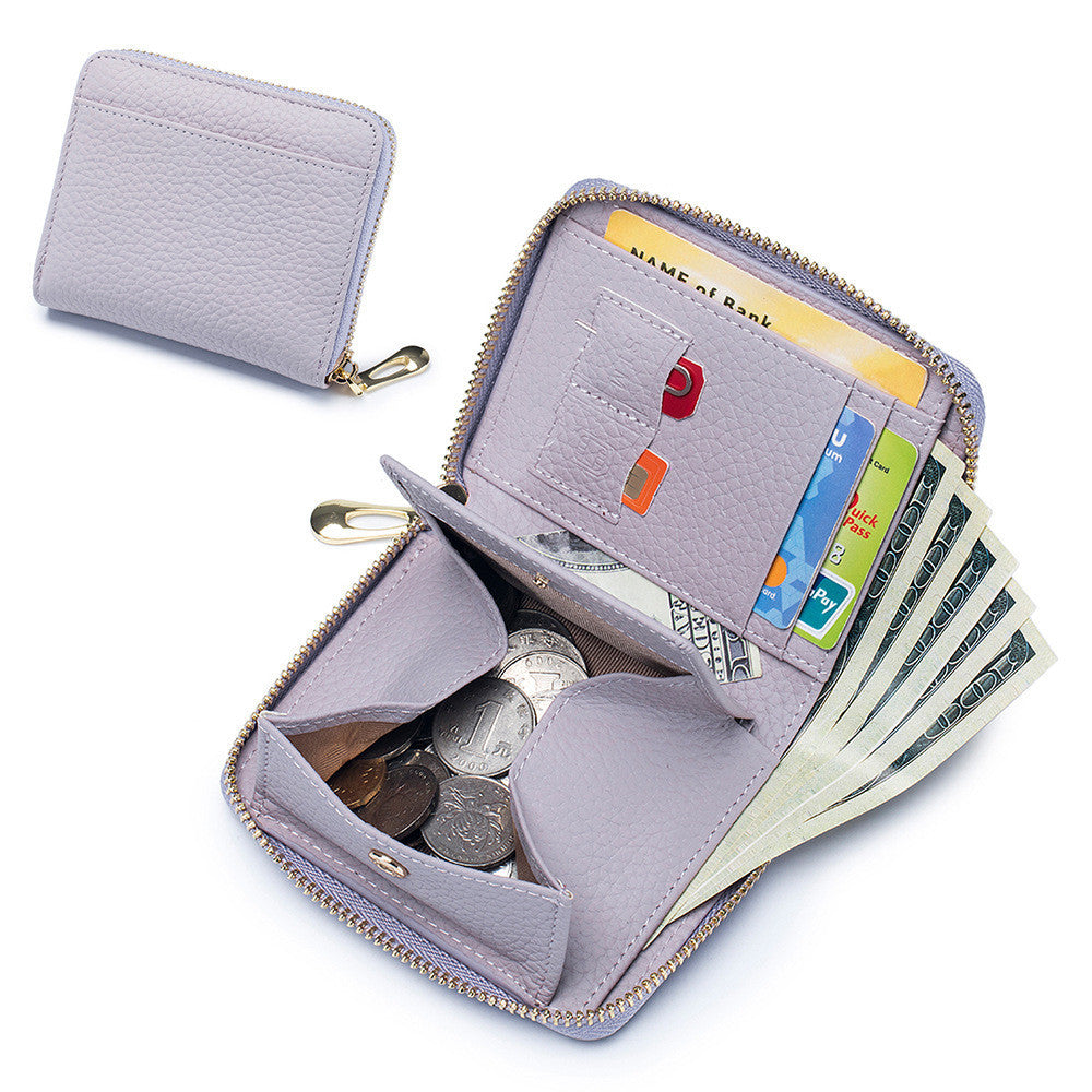 Women's Leather Multi-functional Small Wallet