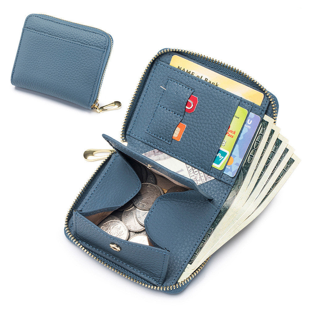 Women's Leather Multi-functional Small Wallet