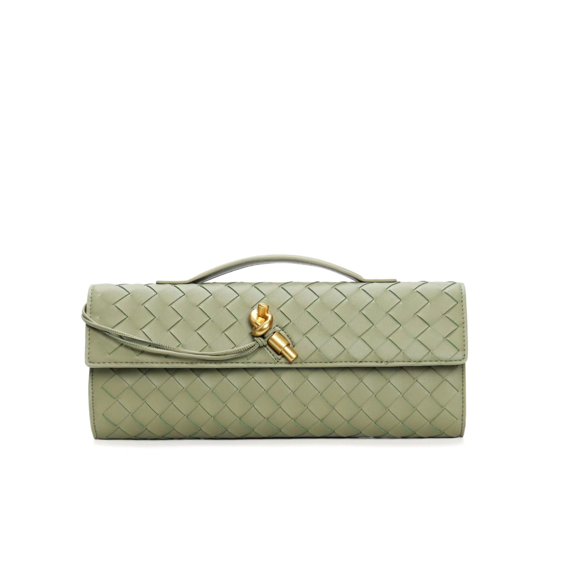 Woven baguette Clutch