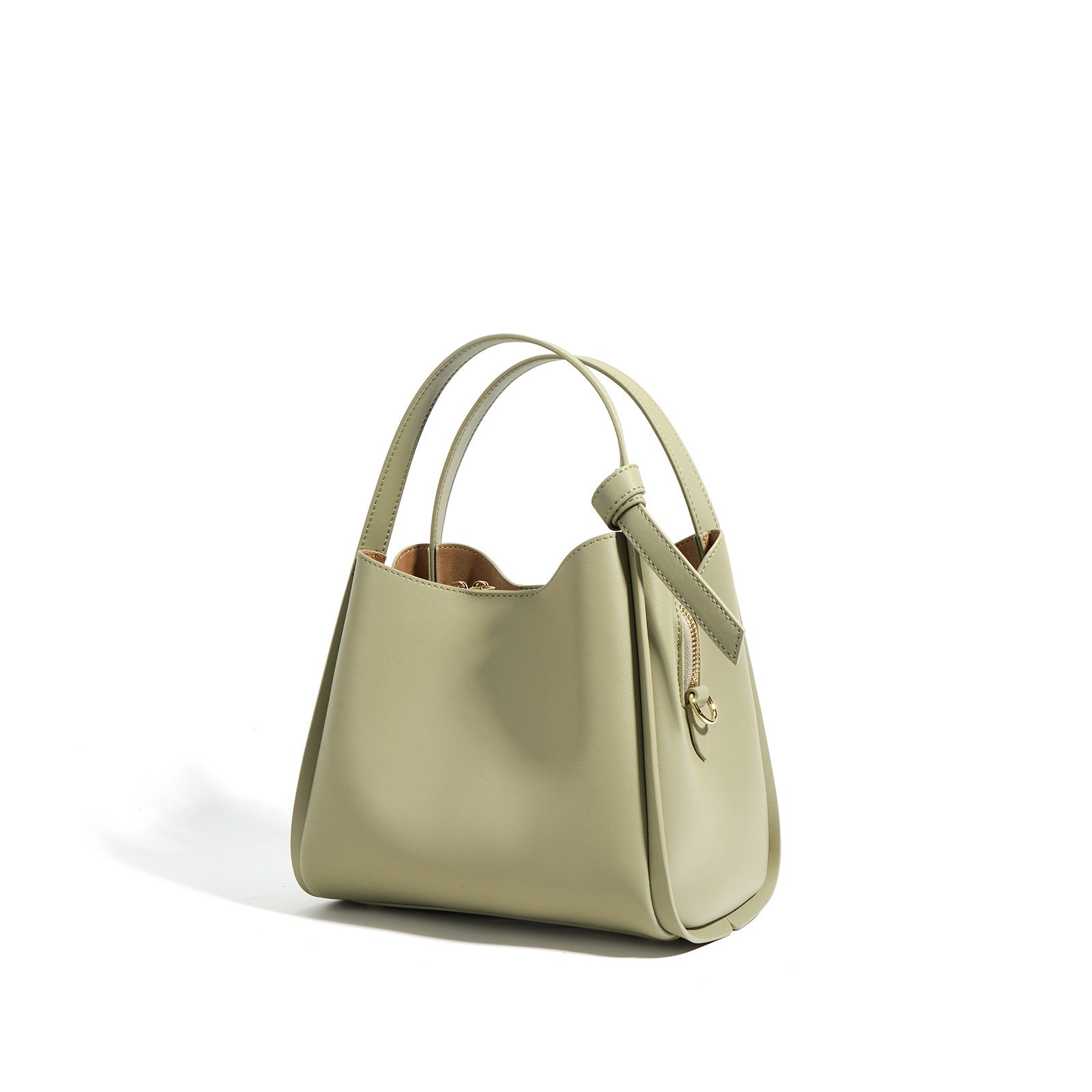 Sac à main bandoulière en cuir véritable, simple et tendance, assorti à tout