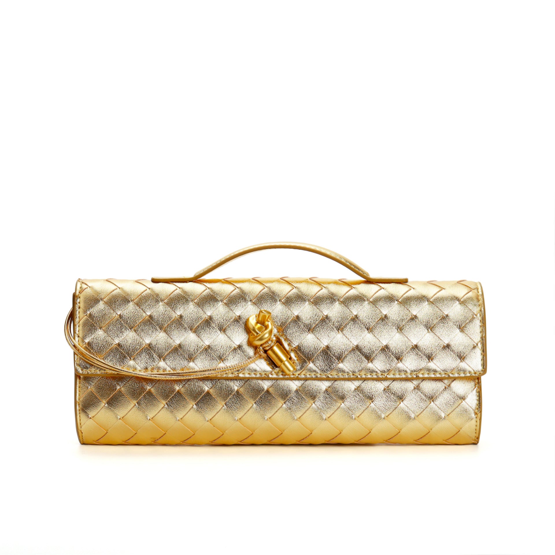 Woven baguette Clutch
