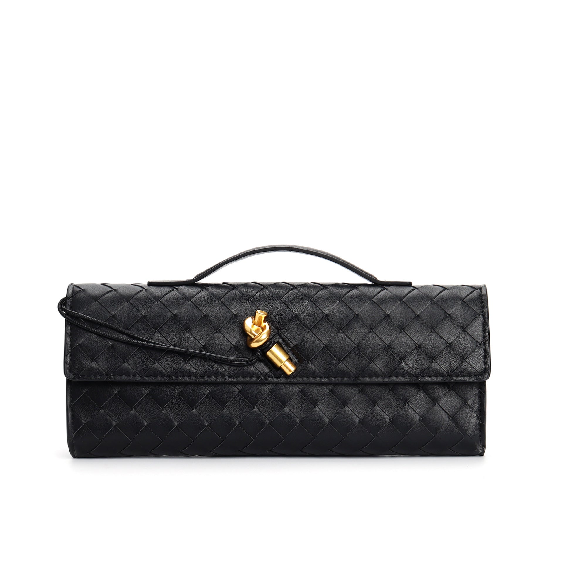 Woven baguette Clutch