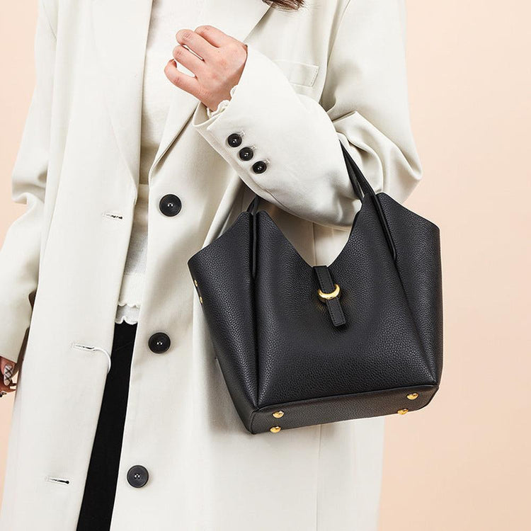 Genuine Leather Bucket Handbag - Stylish Leather Handbags for Every Occasion