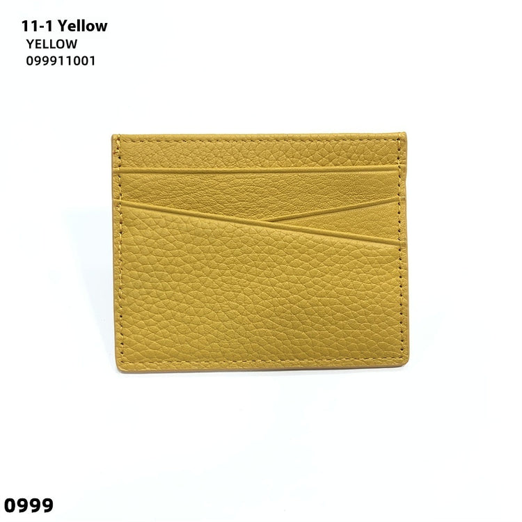Leather Oil Edge Oblique Thin CardHolder