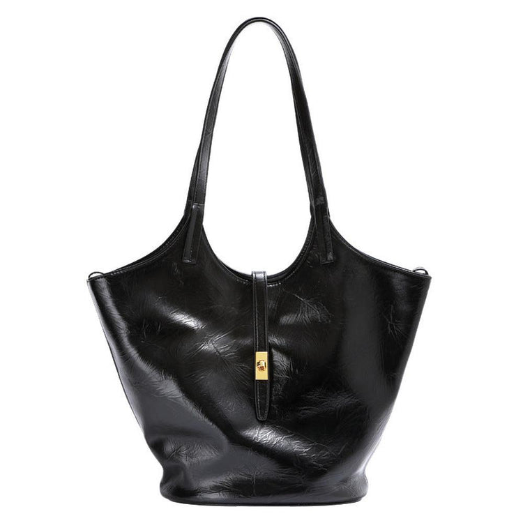 Modern Genuine Leather Bucket Handbag | Stylish Leather Handbags for Every Occasion