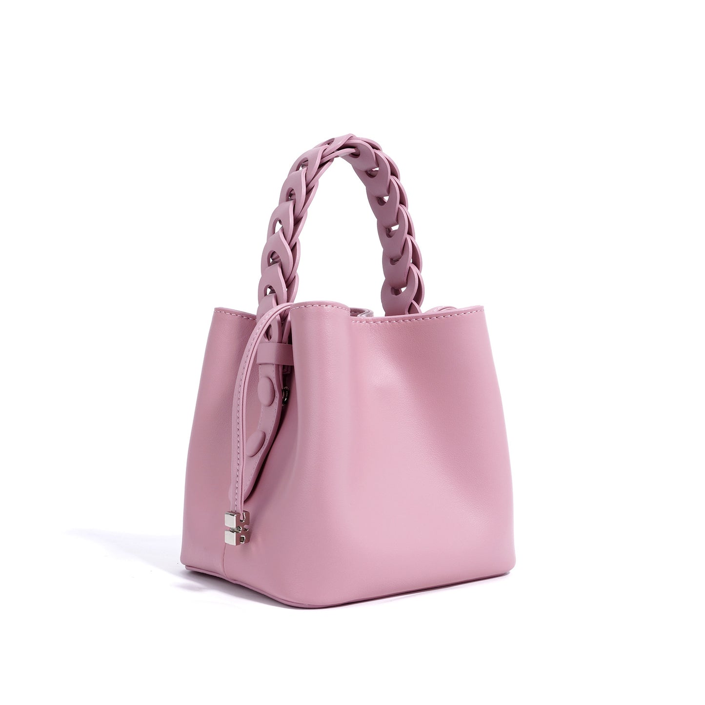 Hand-woven Mini Crossbody Bucket Bag