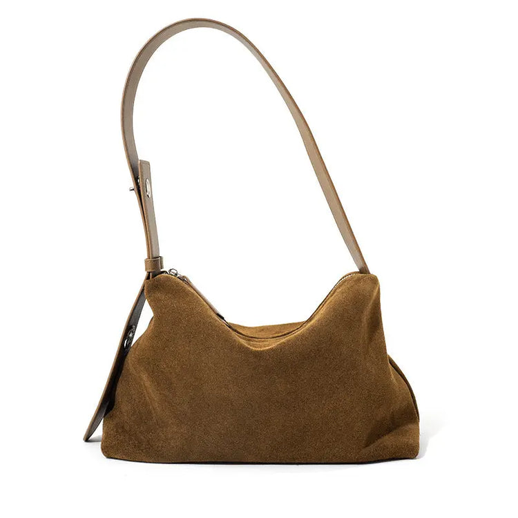 Refined Gloss-Touch Shoulder Bag