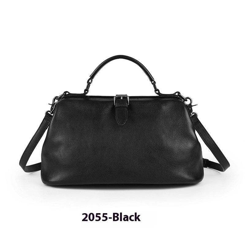 Women's Retro Style Leather large capacity satchel Handbag