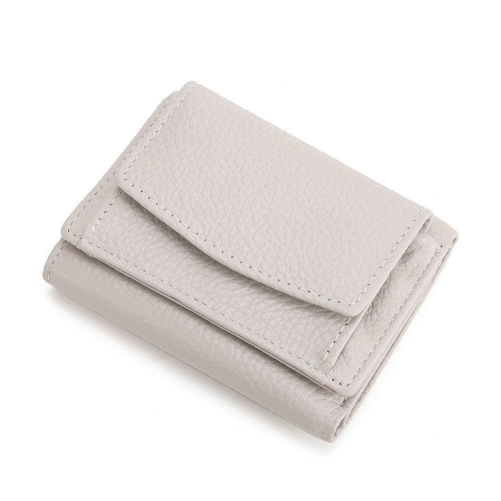 Mini portefeuille en cuir multi-cartes minimaliste et créatif