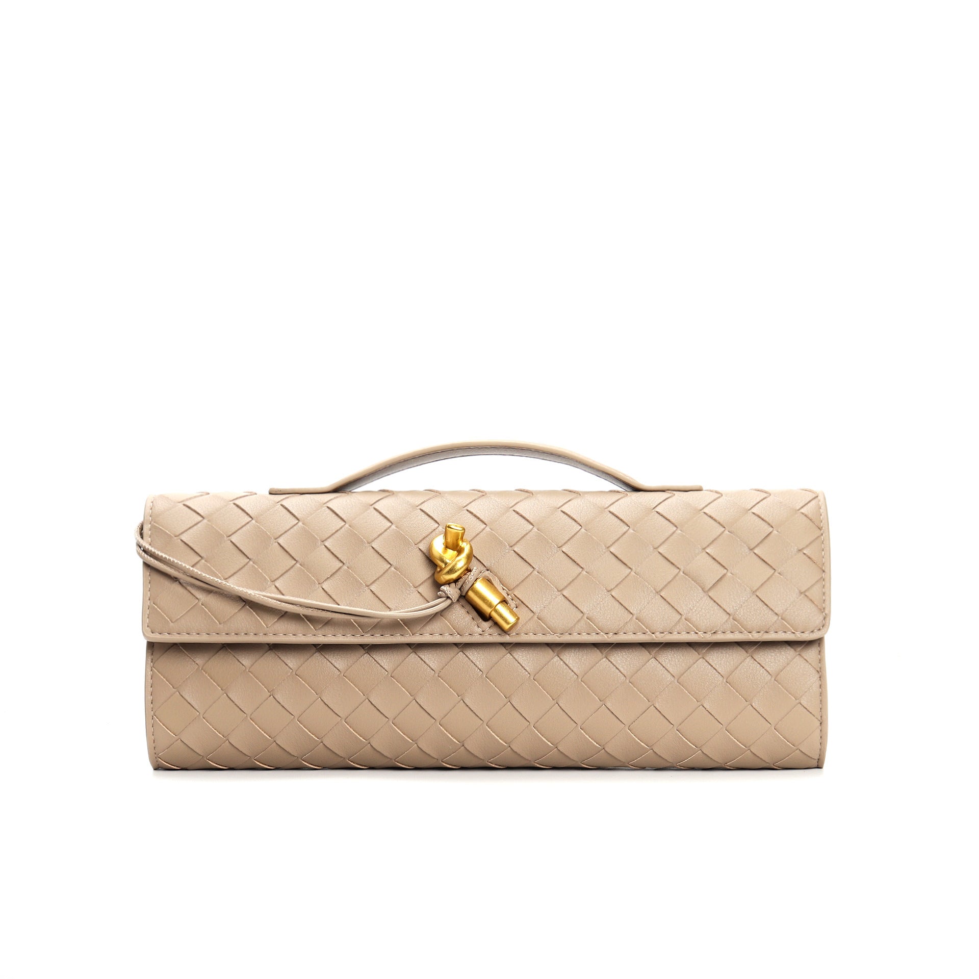 Woven baguette Clutch