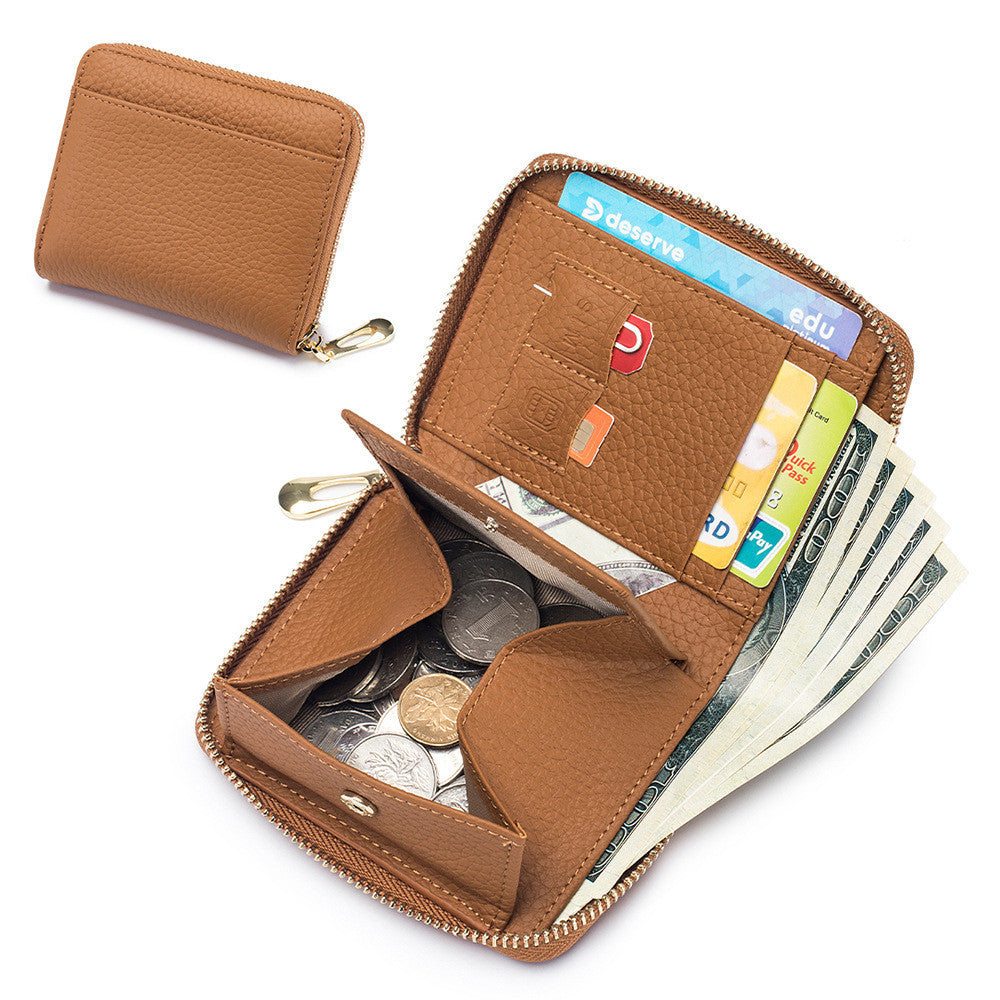 Women's Leather Multi-functional Small Wallet