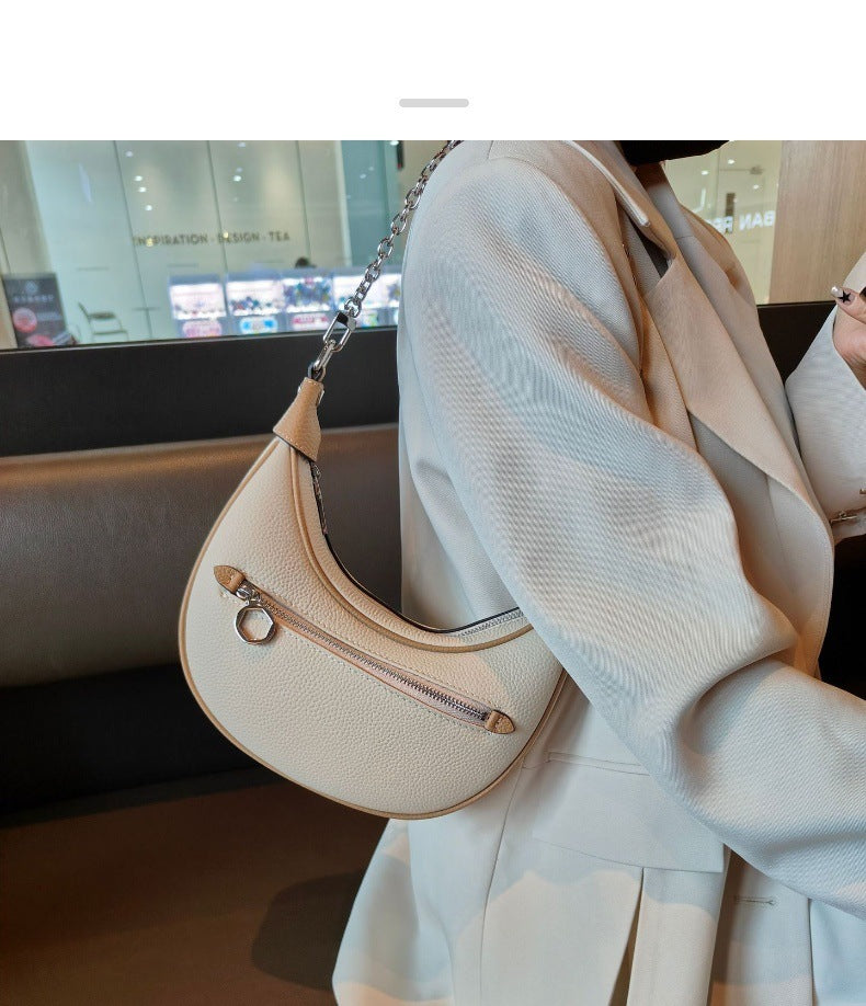 Sac à bandoulière en cuir de vachette à la mode pour femme