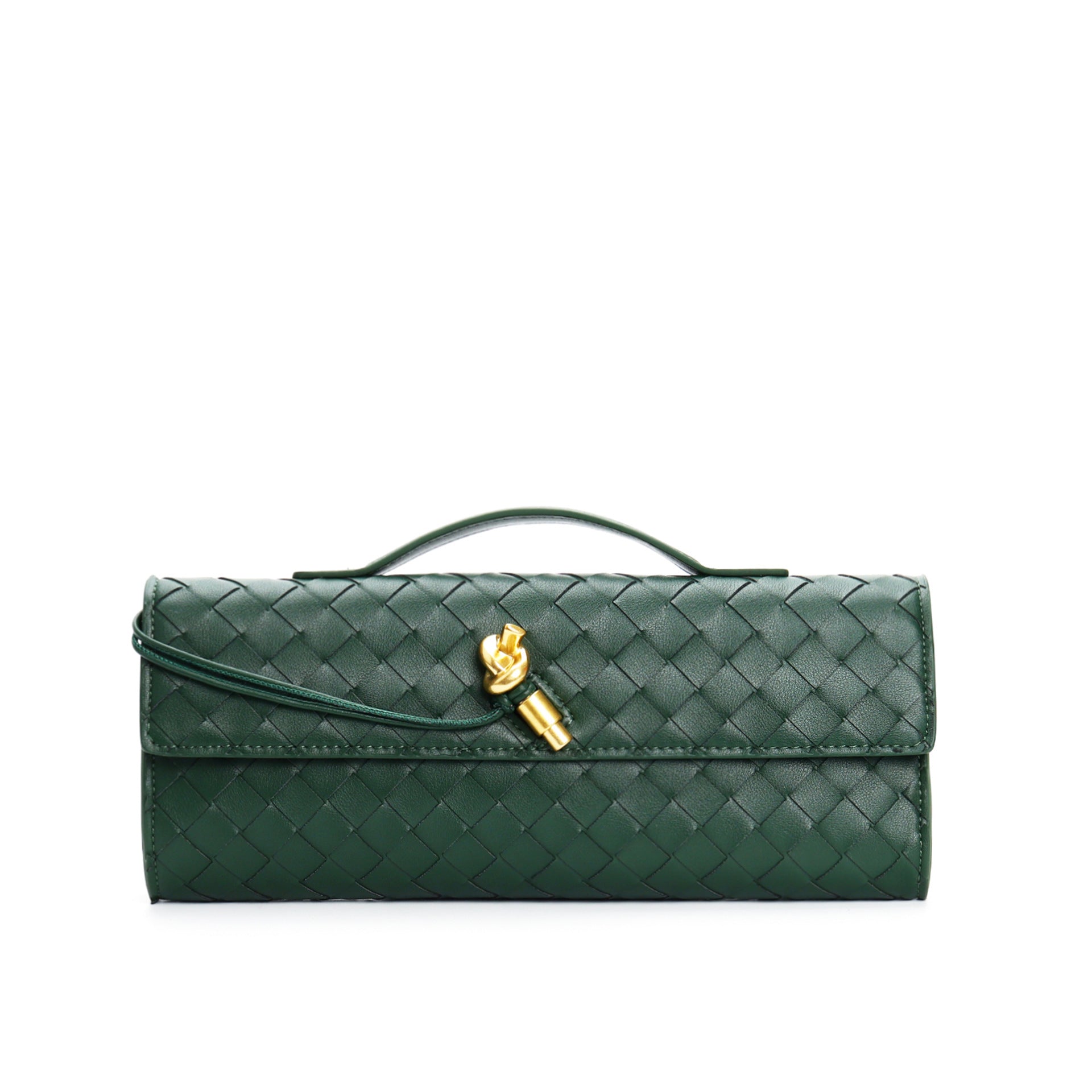 Woven baguette Clutch