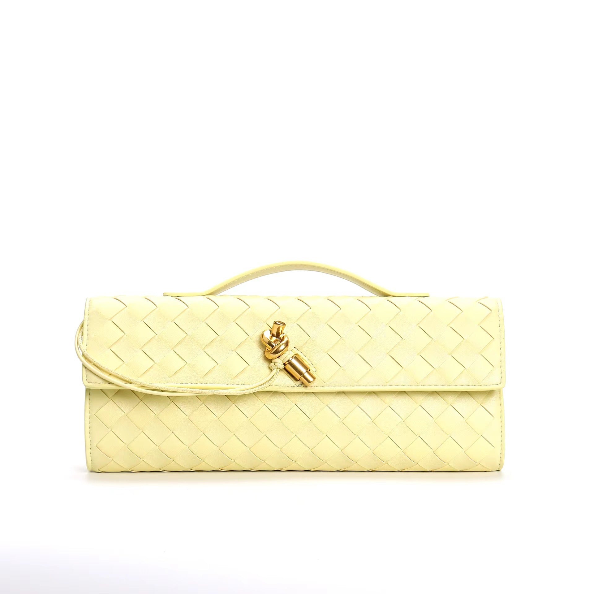 Woven baguette Clutch
