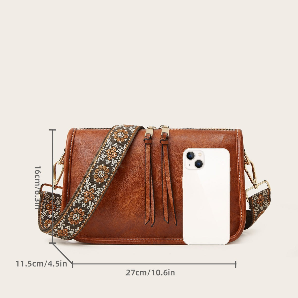 Women's Bohemian Wide Strap Crossbody