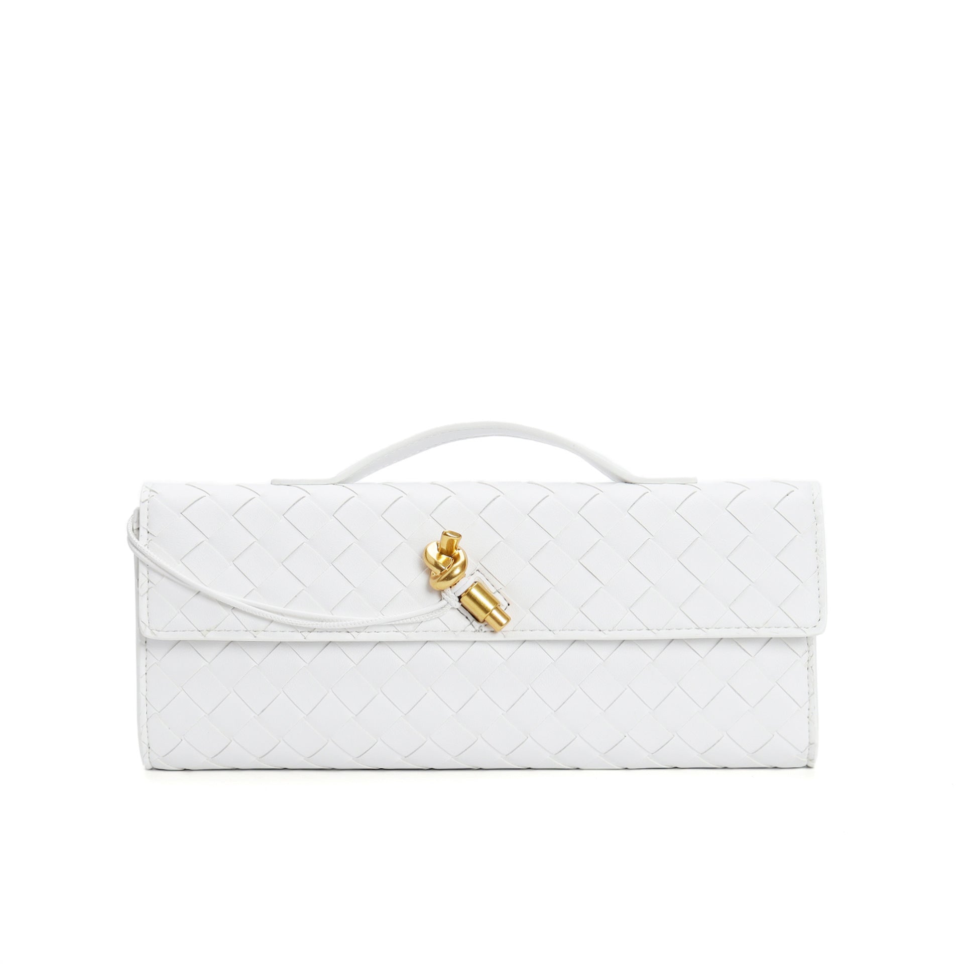 Woven baguette Clutch