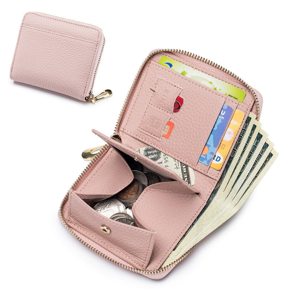 Women's Leather Multi-functional Small Wallet