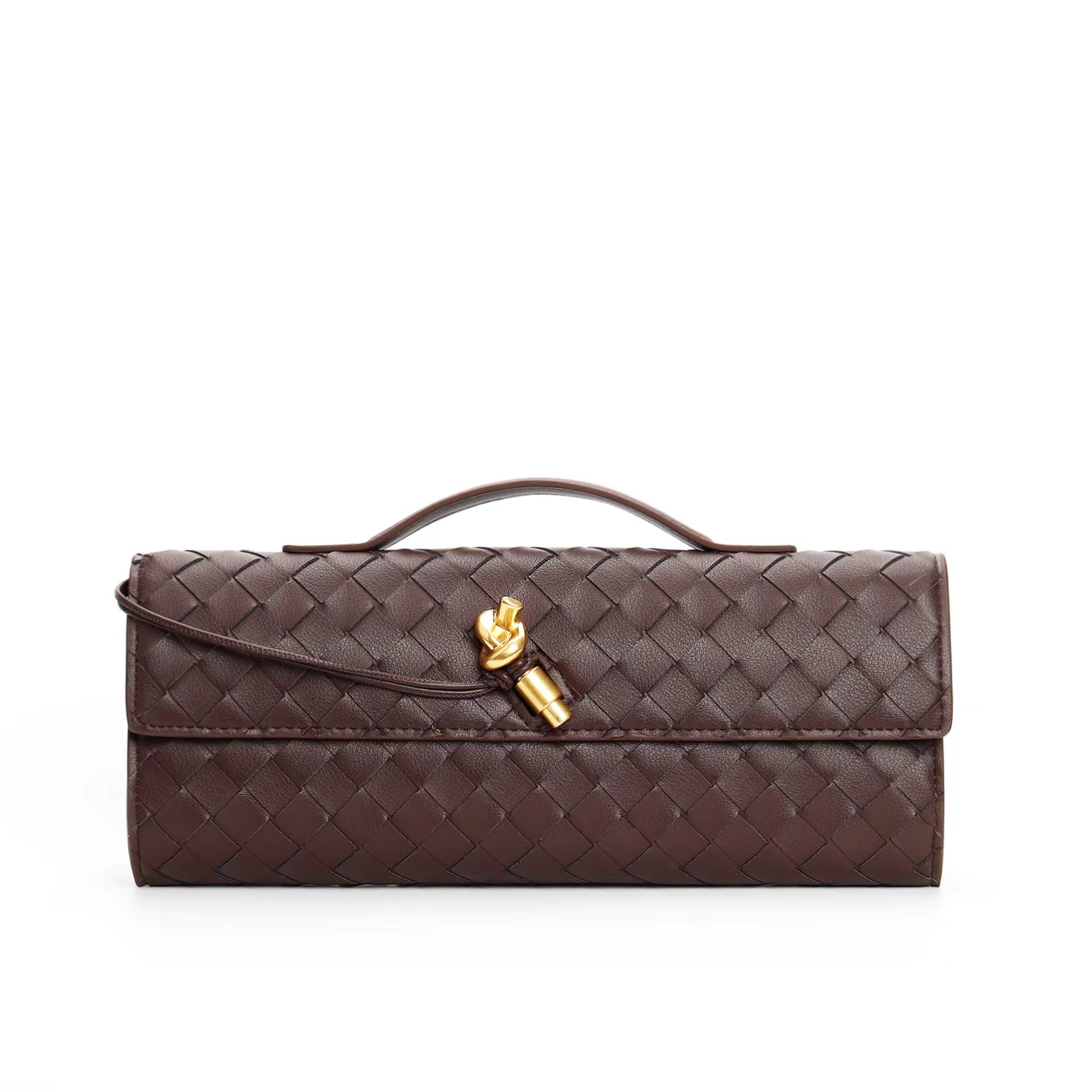 Woven baguette Clutch