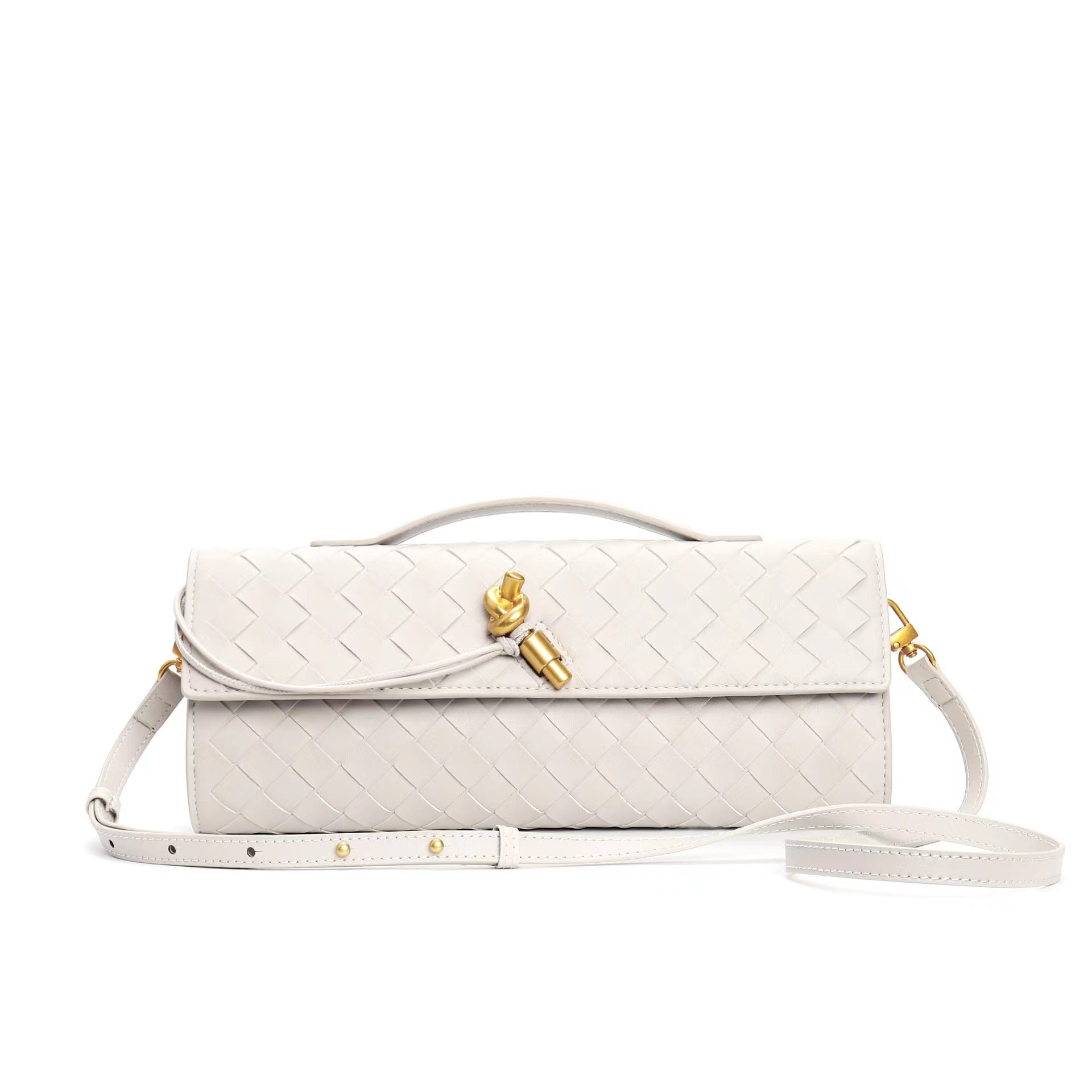 Woven baguette Clutch