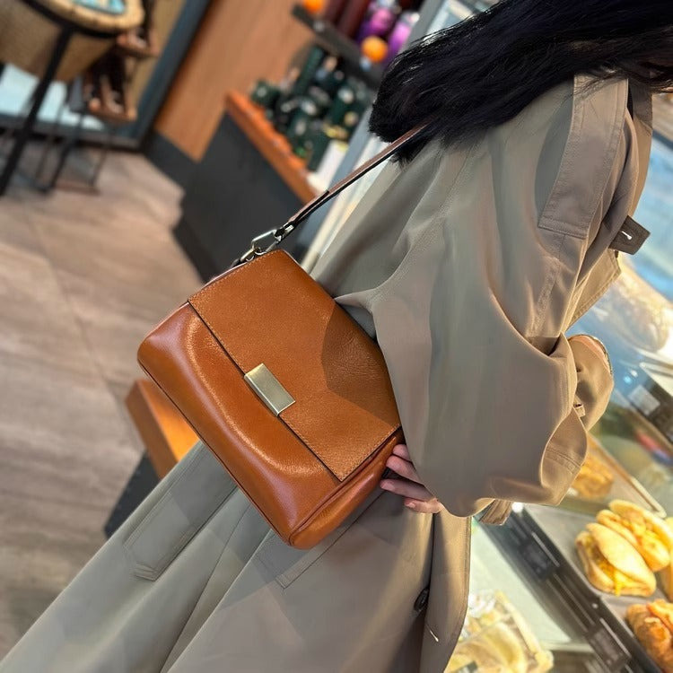 Women's First Layer Cowhide crossbody