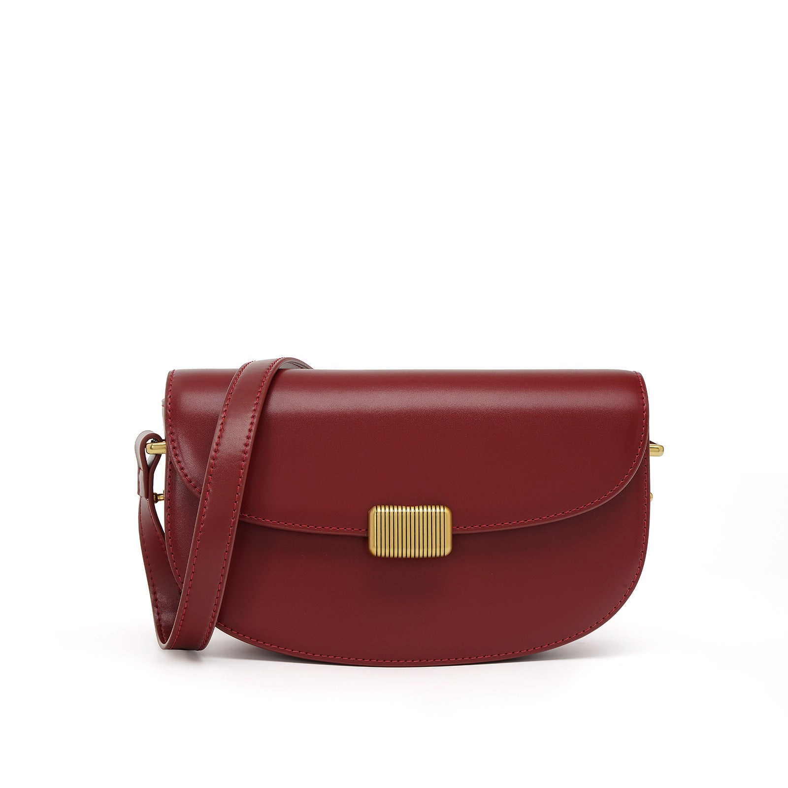 Leather Retro chic and durable style Saddle Bag
