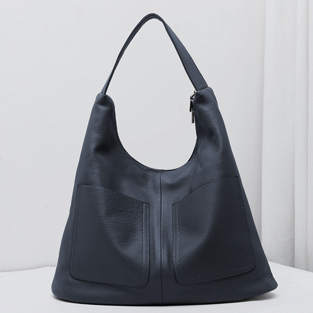 Soft Leather Bucket Bag - Nomade Code