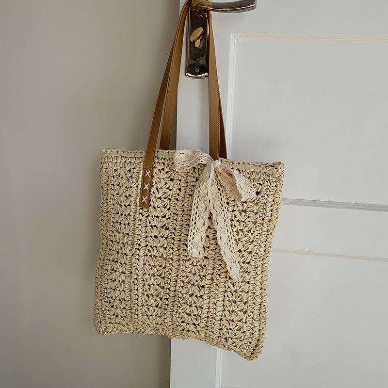 Summer Beach Straw Woven Large-capacity tote