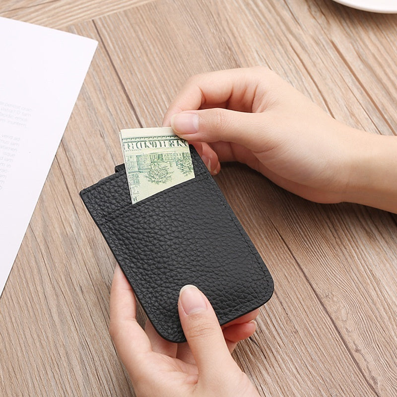 Porte-cartes portable ultra-mince à tiroir empilable