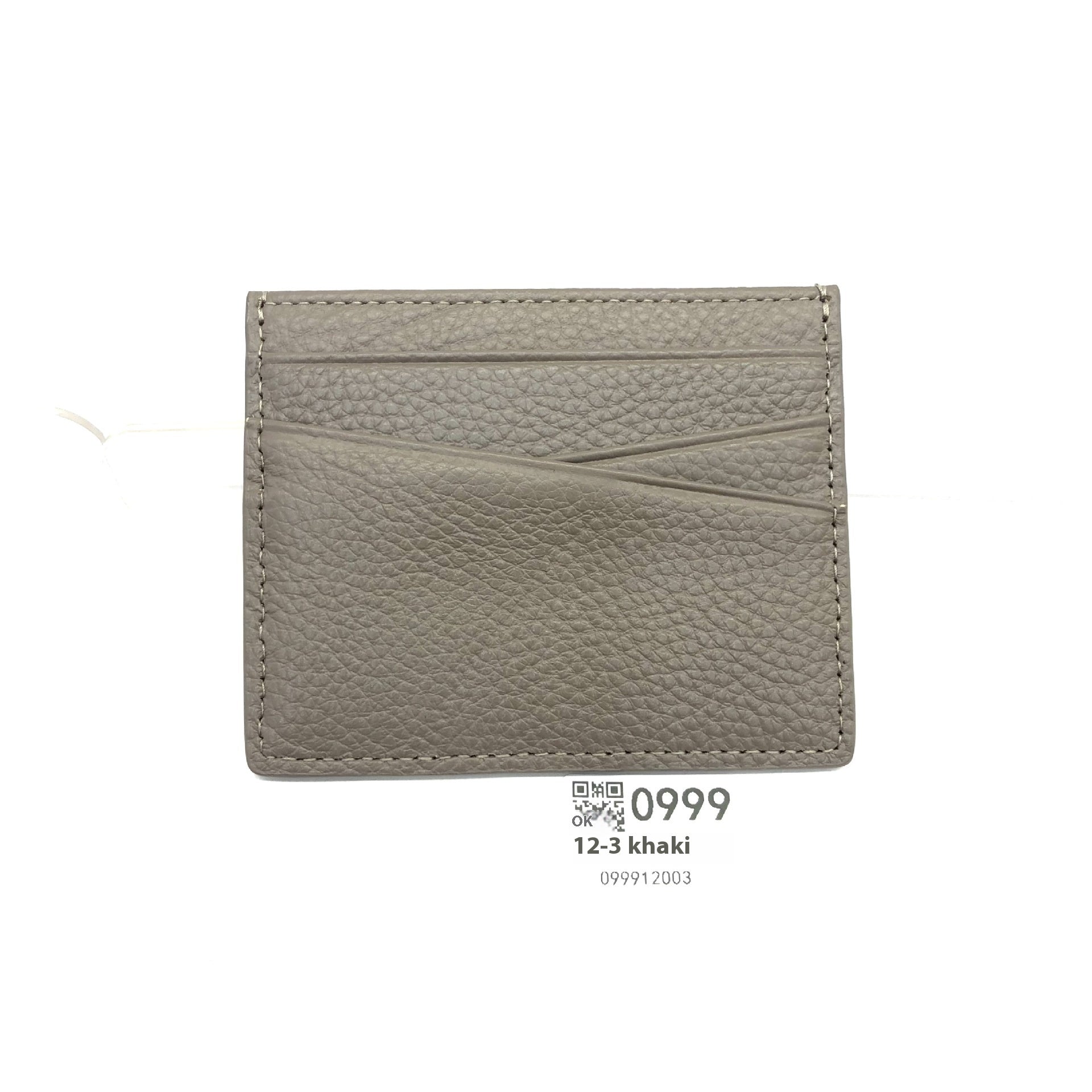 Leather Oil Edge Oblique Thin CardHolder