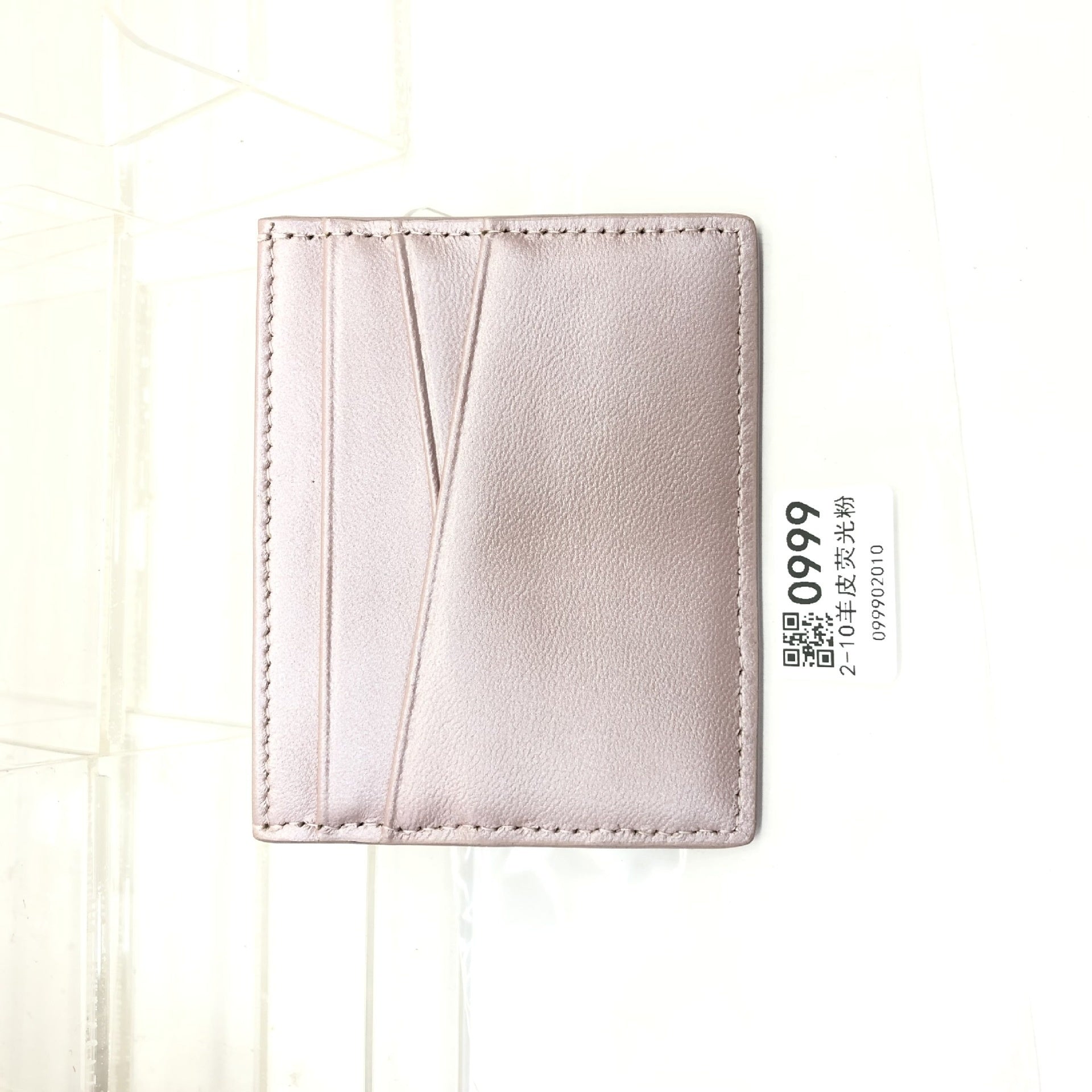 Leather Oil Edge Oblique Thin CardHolder