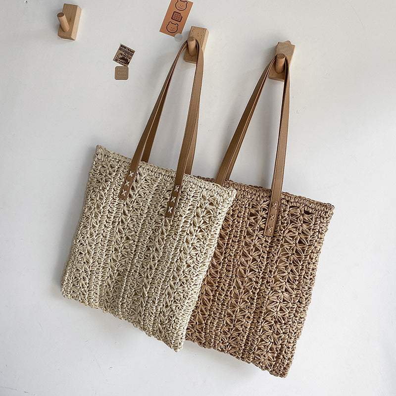 Summer Beach Straw Woven Large-capacity tote