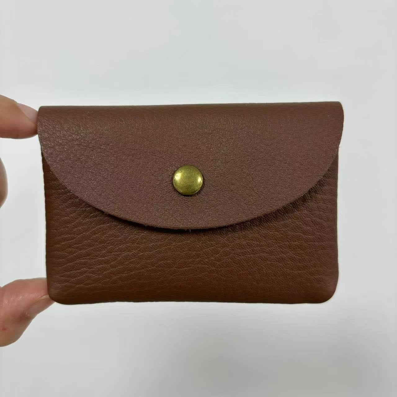 First Layer Cattlehide Leather Fashion Hidden Hook Coin Pocket