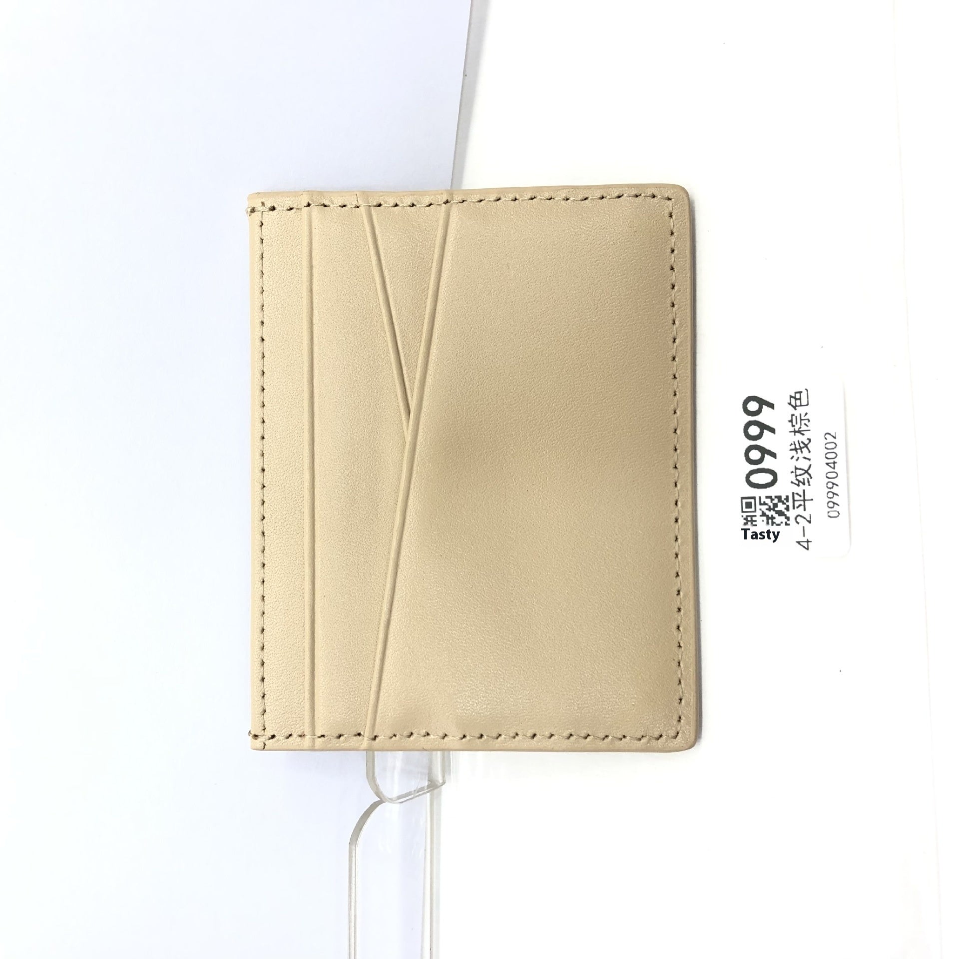 Leather Oil Edge Oblique Thin CardHolder