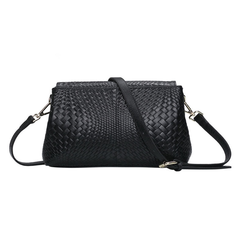 Genuine textured Leather large capacity Crossbody Bag