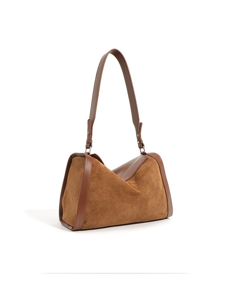 Matte Leather Shoulder Messenger Bag