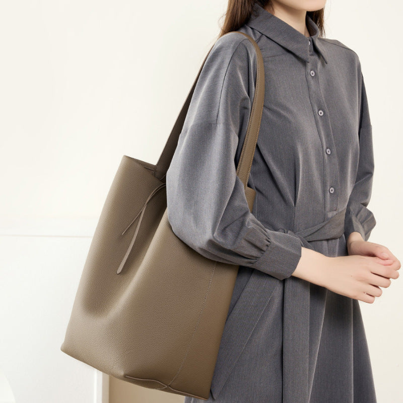 Leather Large Capacity shoulder Bag