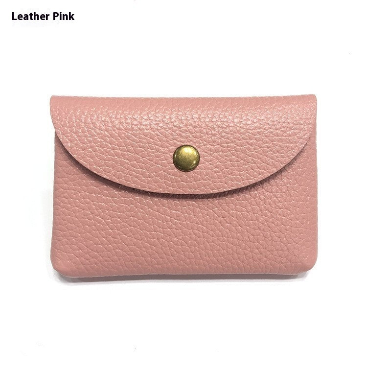First Layer Cattlehide Leather Fashion Hidden Hook Coin Pocket