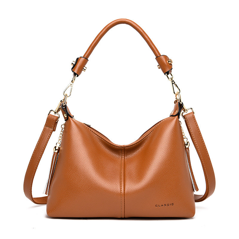 Soft Leather All-match Trendy Shoulder Bag