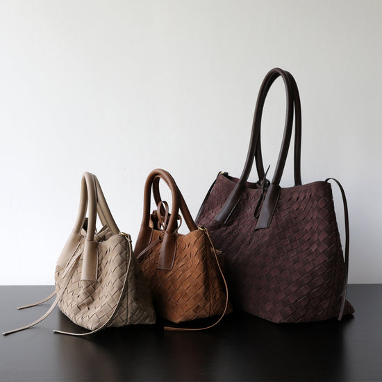 Handwoven Matte Cowhide Tote Bag