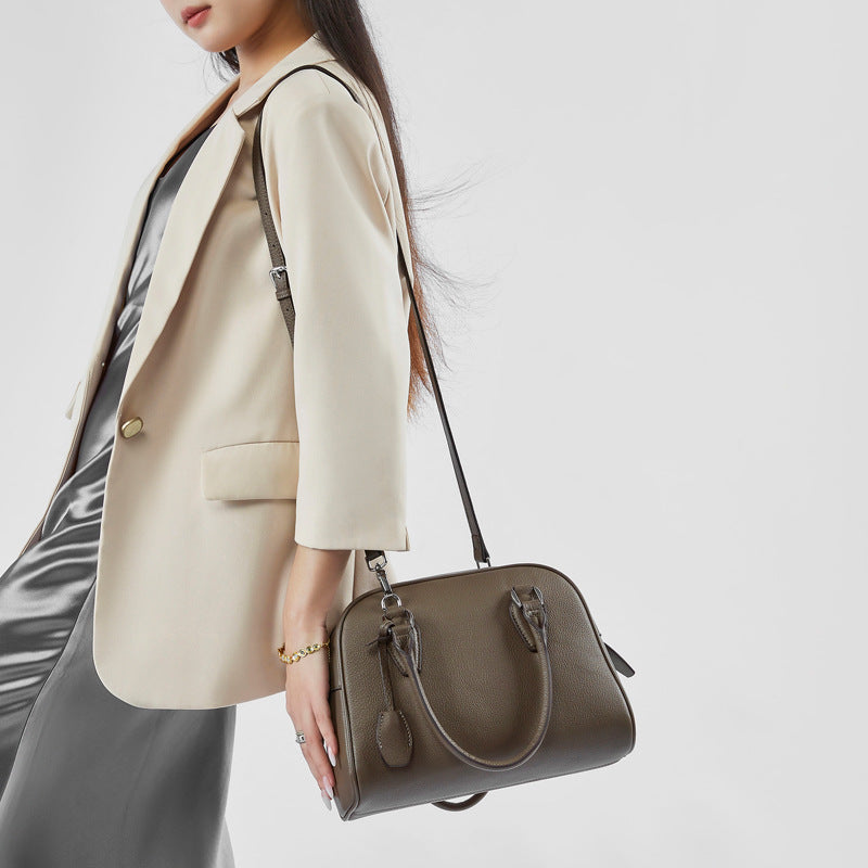 Leather Classic handle Bag