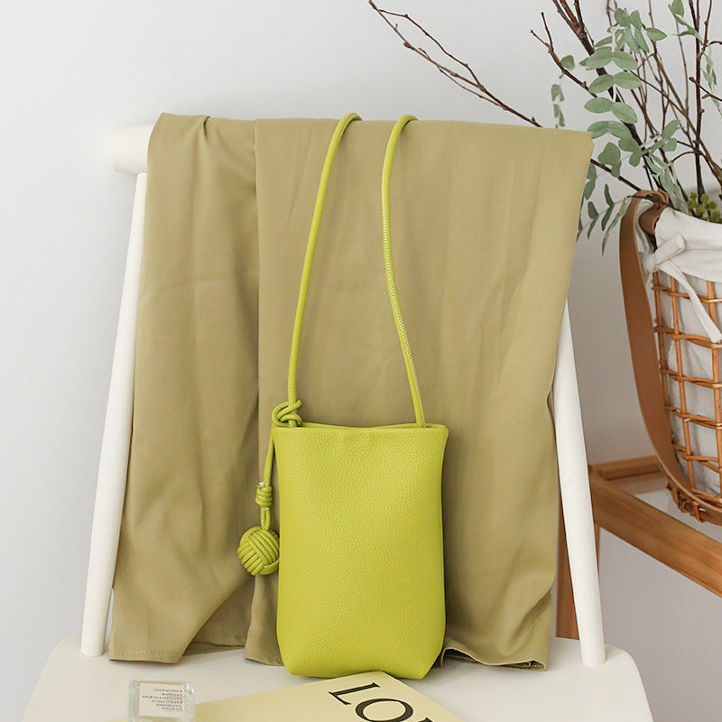 Summer Versatile Soft Leather Phone Crossbody Bag For Women